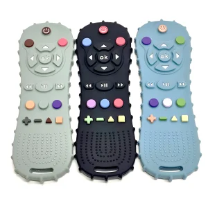 1/3PCS Baby Remote Control Teether Silicone
