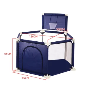 Safety Baby Playpen For Children Indoor With Basketball Frame