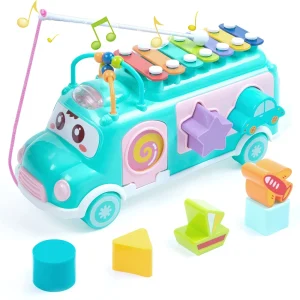 Baby Toy Cartoon Musical Instrument Bus