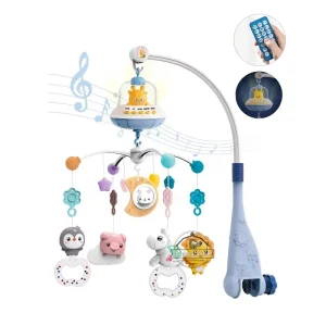 Musical Baby Crib Toy with Lights